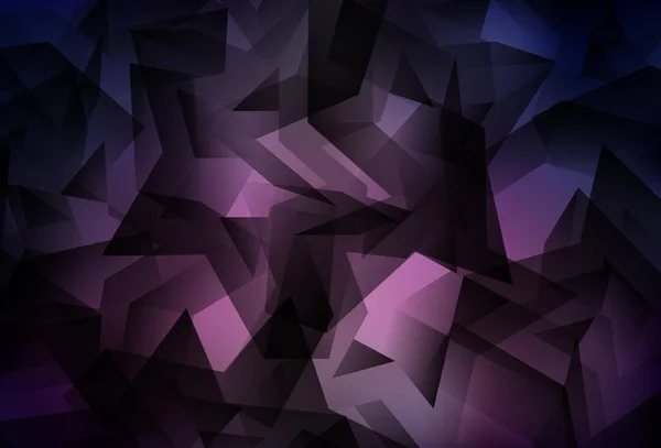 Dark Purple Vektor Polygon Abstraktes Layout Bunte Abstrakte Illustration Mit — Stockvektor