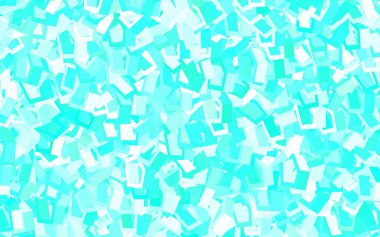 Altıgen kümeli açık yeşil vektör arkaplanı. Bulanık yüzeyde renkli altıgenlerin çizimi. İş ilanınız için tasarım.