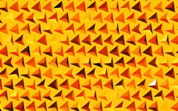 Темно Оранжеве Векторне Компонування Лініями Трикутниками Абстрактна Градієнтна Ілюстрація Трикутниками — стоковий вектор