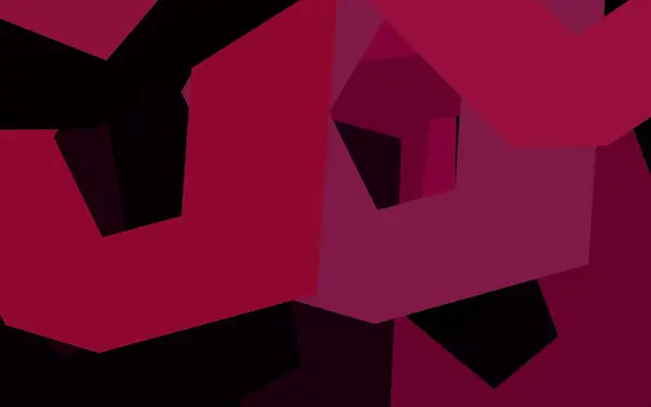 Темно Рожеве Векторне Компонування Шестикутними Формами Ілюстрація Набором Барвистих Гексагонів — стоковий вектор