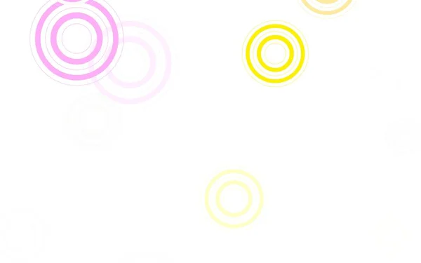 Leichte Mehrfarbige Vektorvorlage Mit Kreisen Schöne Farbige Illustration Mit Verschwommenen — Stockvektor