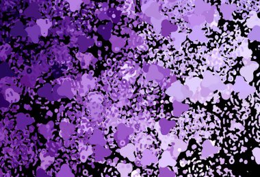 Koyu mor, rastgele şekilli pembe vektör deseni. Soyut gradyan şekilli basit renkli çizimler. İşiniz için en iyi akıllı tasarım.