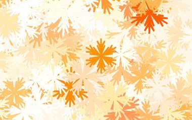 Açık Turuncu vektör çiçekli doğal arka plan. Beyaz arka planda gradyanı olan çiçekler. Web sitesi yöneticileri ve tasarımları için desen.