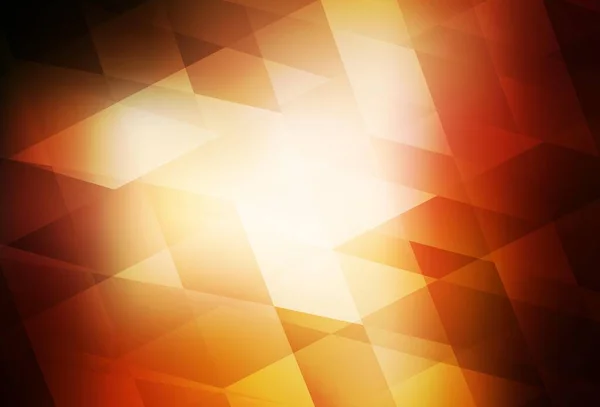 Donker Oranje Vector Achtergrond Veelhoekige Stijl Glitter Abstracte Illustratie Met — Stockvector