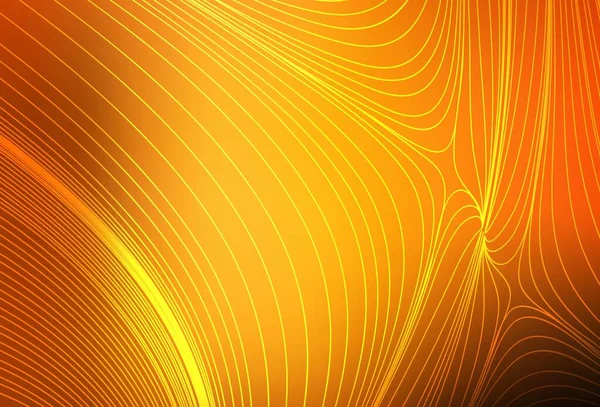Темно Оранжевый Векторный Фон Прямыми Линиями Линии Размытом Абстрактном Фоне — стоковый вектор