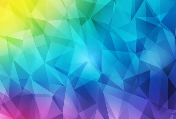 Modèle Mosaïque Triangle Vectoriel Multicolore Clair Illustration Colorée Brillante Avec — Image vectorielle