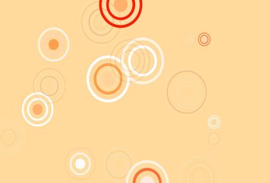 Küreli açık kırmızı vektör deseni. Doğa tarzında bulanık halkaları olan güzel renkli çizimler. Fütürist reklamlar ve kitapçıklar için şablon.