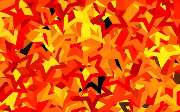 Dark Red Yellow Vector Background Polygonal Style Triangles Abstract Background — Stock Vector