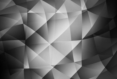 Açık gri vektör düşük poli düzeni. Üçgenli renkli soyut çizimler. Web siteniz için çokgen tasarım.