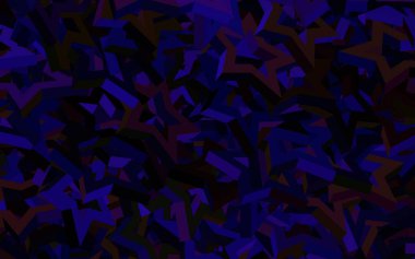 Koyu mavi, üçgen biçiminde kırmızı vektör dokusu. Soyut üçgenli dekoratif tasarım. Duvar kağıtları için zarif tasarım.