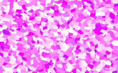 Açık mavi, altıgenli kırmızı vektör arkaplanı. Renkli altıgenli bir resim seti. Reklamınız için bir kalıp, kitapçıklar.