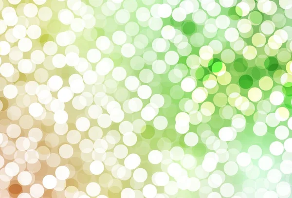Светло Зеленый Красный Векторный Фон Пятнами Иллюстрация Набором Ярких Красочных — стоковый вектор