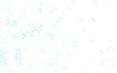 Yapay zeka formlarıyla açık yeşil vektör arka planı. Parlak renkli bir illüstrasyon ve yapay zekanın gerçek yapısı. Bilim için desen, geleceksel tasarımlar..