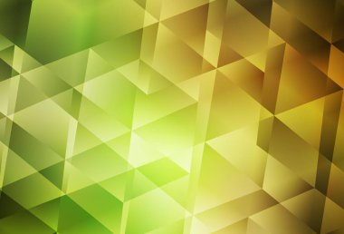 Açık yeşil, kırmızı vektör mozaik şablon. Çokgen tarzda tamamen yeni bir renk çizimi. Marka kitabınız için yeni şablon.