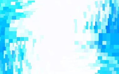 Eşkenar dörtgenli hafif BLUE vektör şablonu. Soyut stil ve dikdörtgenlerle dekoratif tasarım. Şablon bir arkaplan olarak kullanılabilir.