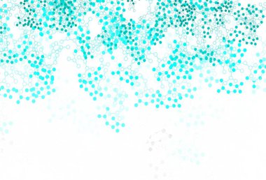 Yapay zeka ağıyla açık yeşil vektör deseni. Renkli yapay zeka yapısı, eğimli çizgiler ve noktalar. Poster ve teknoloji sembolü.