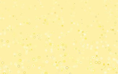 Açık yeşil, diskli sarı vektör dokusu. Bulanık yağmur damlaları olan soyut bir çizim. Marka kitabınız için yeni şablon.