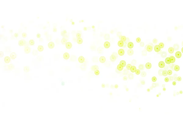 ライトグリーン 円形状のレッドベクトルレイアウト 自然のスタイルで色の泡と抽象的なイラスト 未来的な広告 小冊子のパターン — ストックベクタ