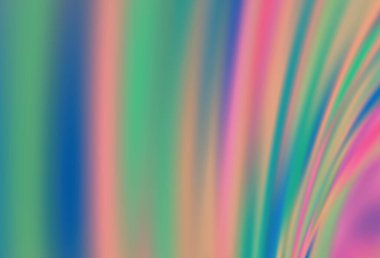 Açık yeşil, kırmızı vektör parlak dokuyu bulanıklaştırdı. Soyut ve gradyan renkte renkli çizimler. Marka kitabınız için yeni biçim tasarımı.