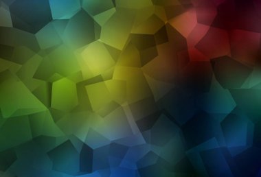 Rastgele şekilli koyu renkli vektör deseni. Renkli rastgele şekillerle modern soyut illüstrasyon. Duvar kağıtları için zarif tasarım.