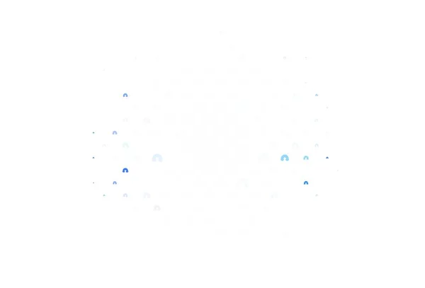 Bleu Clair Fond Vectoriel Rouge Avec Symboles Arc Ciel Design — Image vectorielle