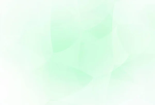 三角形のライトグリーンベクトルテンプレート 三角形の抽象的なグラデーションイラスト 名刺のモダンなデザイン — ストックベクタ