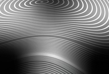 Bükülmüş çizgileri olan açık gri vektör deseni. Renkli çizgileri ve şekilleri olan bir örnek. Markan için yeni kompozisyon.