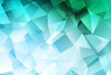 Işık yeşil vektör Çokgen soyut düzeni. Tamamen yeni bir renk illüstrasyon poligonal bir tarzda. Marka kitap için yeni şablon.