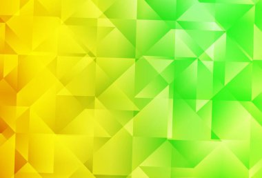 Açık yeşil, kırmızı vektör soyut mozaik desen. Yarım ton şeklinde, üçgenli yaratıcı illüstrasyon. Pankartın için tamamen yeni bir şablon.