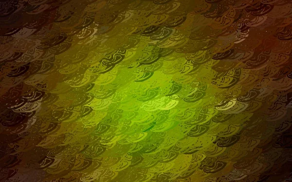 Verde Oscuro Patrón Vectorial Amarillo Con Polígonos Aleatorios Ilustración Colorida — Vector de stock