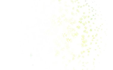 Açık yeşil, yapay zeka kavramına sahip sarı vektör dokusu. Yapay zekanın bağlantı ve noktalarıyla soyut illüstrasyon. Zeka ve yenilik reklamları için şablon.