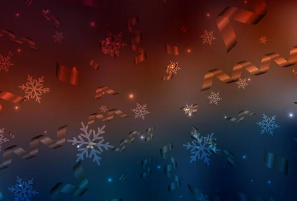 Темно Синий Красный Векторный Фон Стиле Рождества Современные Абстрактные Формы — стоковый вектор