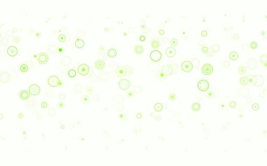 Açık yeşil, benekli sarı vektör arka plan. Bulanık yağmur damlaları olan soyut bir çizim. Fütürist reklamlar ve kitapçıklar için şablon.