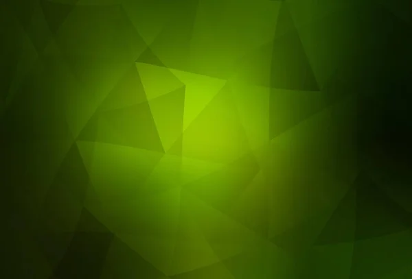 Vetor Verde Escuro Baixa Textura Poli Elegante Ilustração Poligonal Brilhante — Vetor de Stock