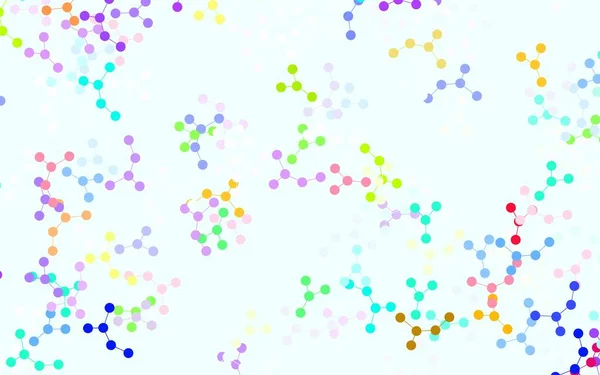 浅绿色 红色矢量图案与人工智能网络 在抽象模板上显示Ai形状的示例 海报图案 技术横幅 — 图库矢量图片