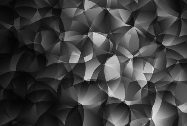 Açık gri vektör eğimli üçgen dokusu. Origami tarzında gradyan ile geometrik çizim. İş tasarımınız için yepyeni bir tarz.