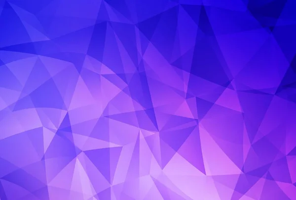 Rose Clair Fond Mosaïque Triangle Vectoriel Bleu Illustration Abstraite Colorée — Image vectorielle