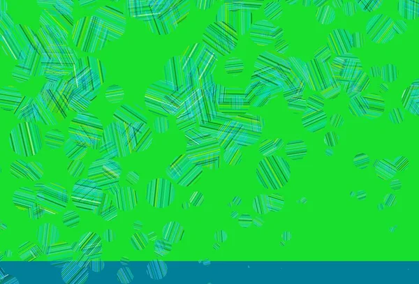 Ljusblå Grön Vektorstruktur Med Diskar Suddiga Bubblor Abstrakt Bakgrund Med — Stock vektor
