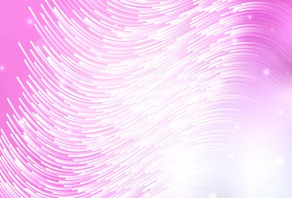 Světle Růžový Vektorový Obrazec Křivými Čárami Obehnaná Abstraktní Ilustrace Přechodem — Stockový vektor