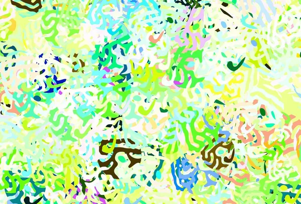 Световой Многоцветный Вектор Искушает Хаотичными Цветами Простая Красочная Иллюстрация Абстрактными — стоковый вектор