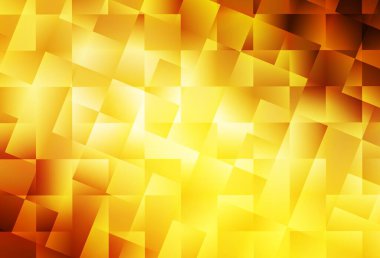 Açık Turuncu Vektör Çokgen çizimi. Yarım ton şeklinde, üçgenli yaratıcı illüstrasyon. Marka kitabınız için yeni şablon.