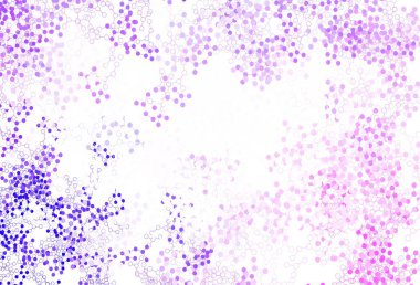 Açık Mor, Pembe vektör arkaplan ve yapay zeka verileri. Yapay zekanın bağlantı ve noktalarıyla soyut illüstrasyon. Zeka ve yenilik reklamları için şablon.