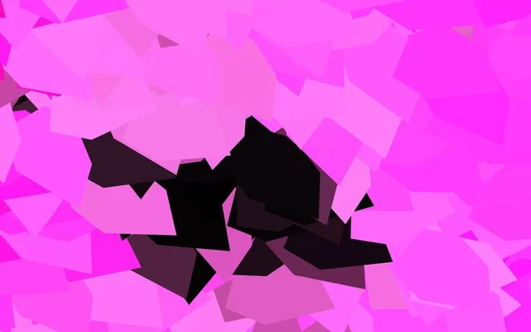 Sötét Rózsaszín Vektor Háttér Háromszögek Csillámló Absztrakt Illusztráció Háromszög Alakú — Stock Vector