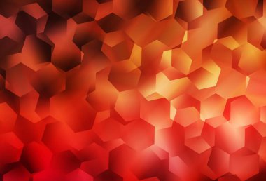 Açık Kırmızı Vektör soyut mozaik arkaplan. Üçgenlerden oluşan parlayan çokgen çizimler. Arkaplanlarınız için desenli desen.