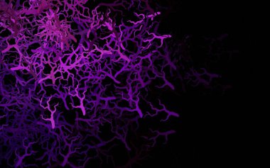 Koyu mor vektör karalama arkaplanı yapraklar, dallar. Yaprakları ve dalları olan parlak renkli çizimler. İşiniz için en iyi tasarım..