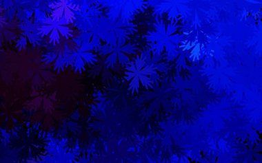 Koyu pembe, mavi vektör karalama deseni ve çiçekler. Beyaz arka planda doğal bir çiçek. Marka kitabınız için yeni şablon.