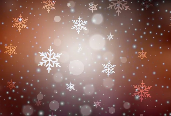 Donkerrode Vector Textuur Verjaardagsstijl Kleurrijke Illustratie Met Kerstsimbolen Tekens Slim — Stockvector