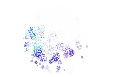 Eğri çizgileri olan çok renkli ışık vektör düzeni. Basit bir şekilde yepyeni renkli bir tasvir. Marka kitabı için şık bir desen.