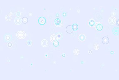 Açık pembe, köpüklü mavi vektör arkaplan. Doğa tarzında renkli baloncuklu soyut illüstrasyon. Poster ve web siteleri için tasarım.