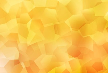 Rastgele şekilli açık sarı vektör deseni. Modern tarzda değişen renkli kaotik formlar. Bir cep telefonu için arka plan.